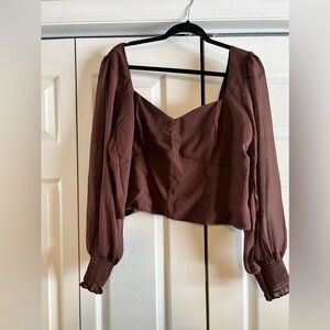 Burgundy top